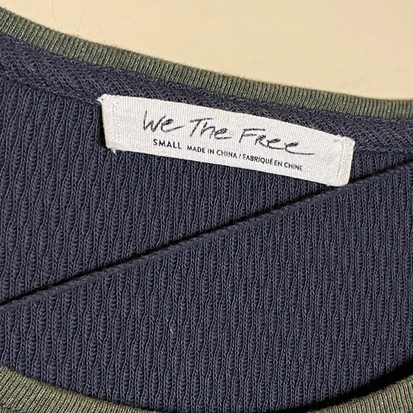 We The Free Blue and Green Long Sleeve Top - Picture 4 of 12